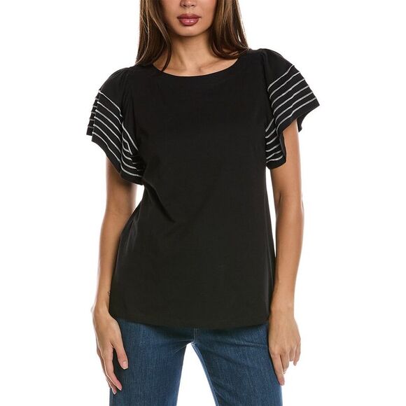 Jones New York Flutter Sleeve Top - Picture 1 of 3